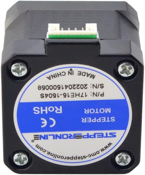 STEPPERONLINE Nema 17 Stepper Motor Bipolar 1.5A 42Ncm 42x42x38mm 1.8deg 4 Wires with 1m Cable and Connector (1 Pack) - Image 4
