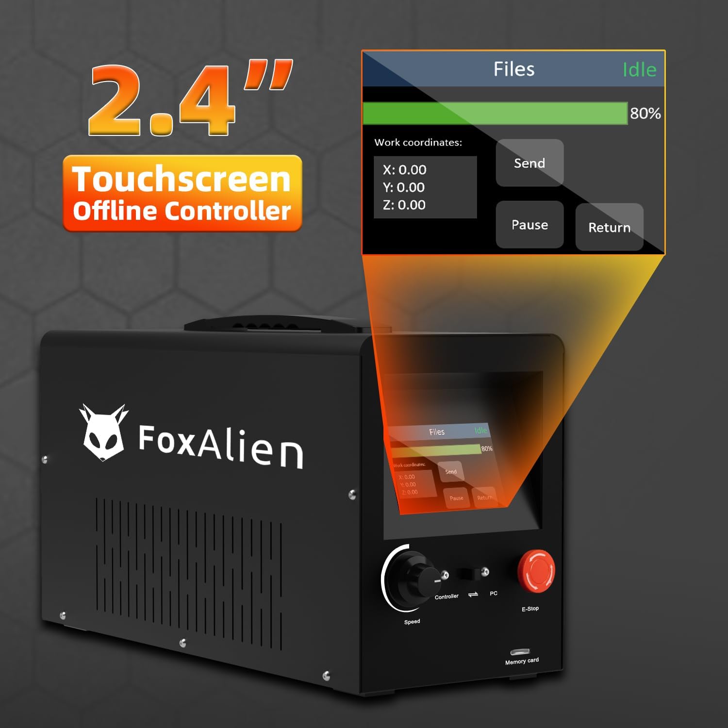 FoxAlien CNC Router Machine XE-PRO with Ball Screws, 400W Spindle 3-Axis Engraving Milling Machine for Wood Aluminum Cutting Upgradable to Linear Rails - Image 8