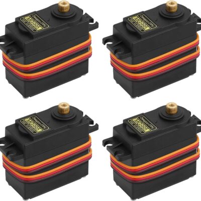 4PCS Servo Motor MG995 Control Angle180 Metal Gear Servo 20KG Digital High Speed Torque Servo Motor for Smart Car Robot Boat RC Helicopter