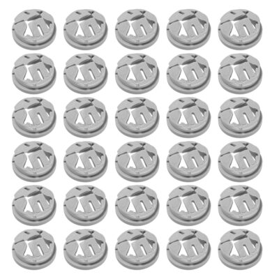 35 Pcs 3/8 in. - 1/2 in. Non Metallic Button Push-in Bulk Connector, Plastic Cable Connector Electrical Conduit Fittings, Fits 1/2-Inch Knock Outs