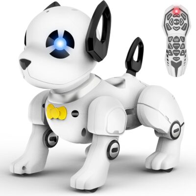 Remote Control Robot Dog Toy, RC Dog Programmable Smart Interactive Robotic Pets, RC Stunt Robot Toys Dog Imitates Animals Music Dancing Handstand Push-up Follow Functions for Boys Girls Toy