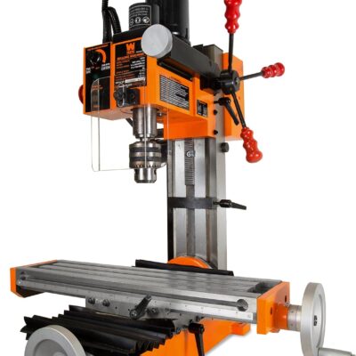 WEN 33013 4.5A Variable Speed Single Phase Compact Benchtop Milling Machine with R8 Taper