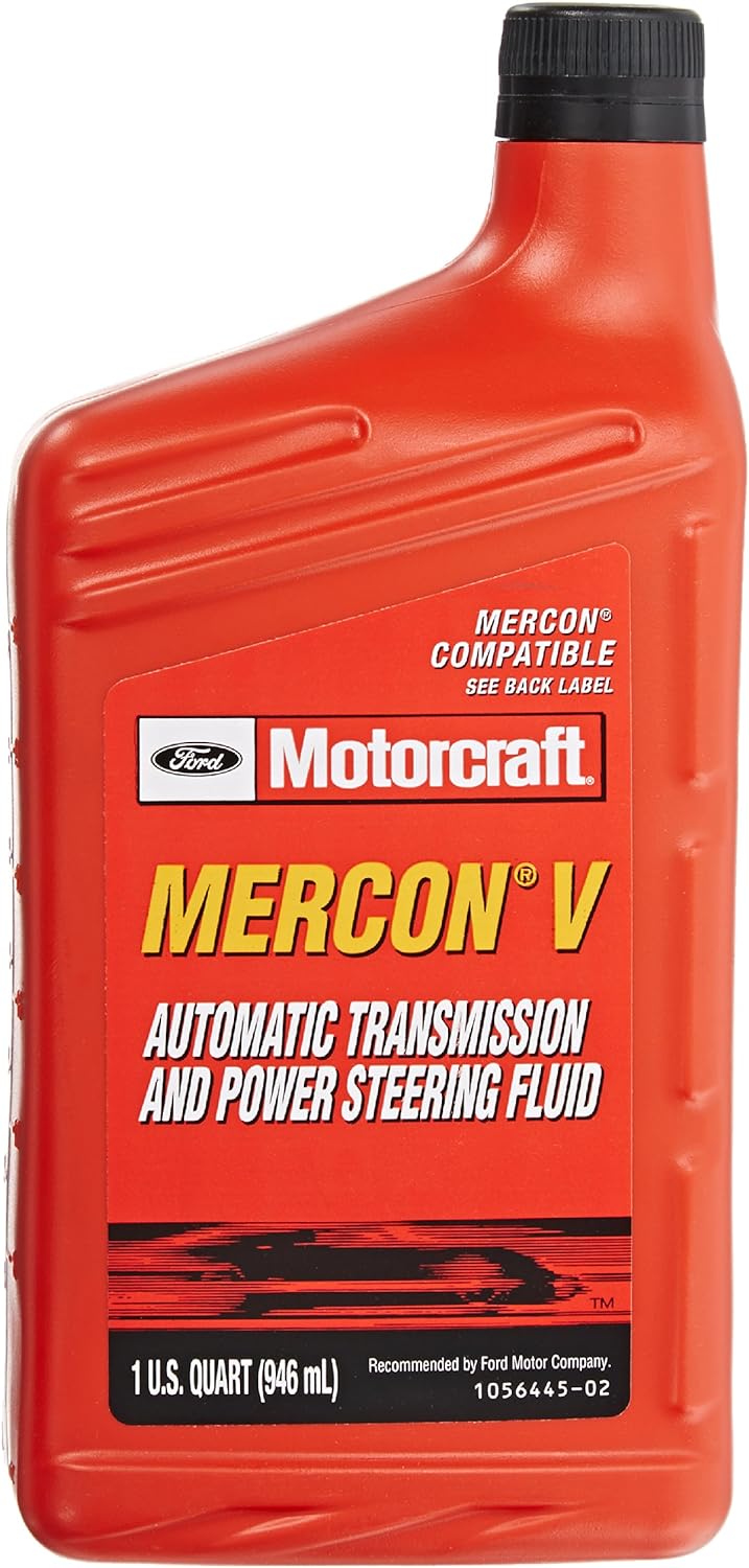 Ford Genuine XT-5-QM MERCON-V Automatic Transmission and Power Steering Fluid - 1 Quart, 32 Fl Oz (Pack of 1)