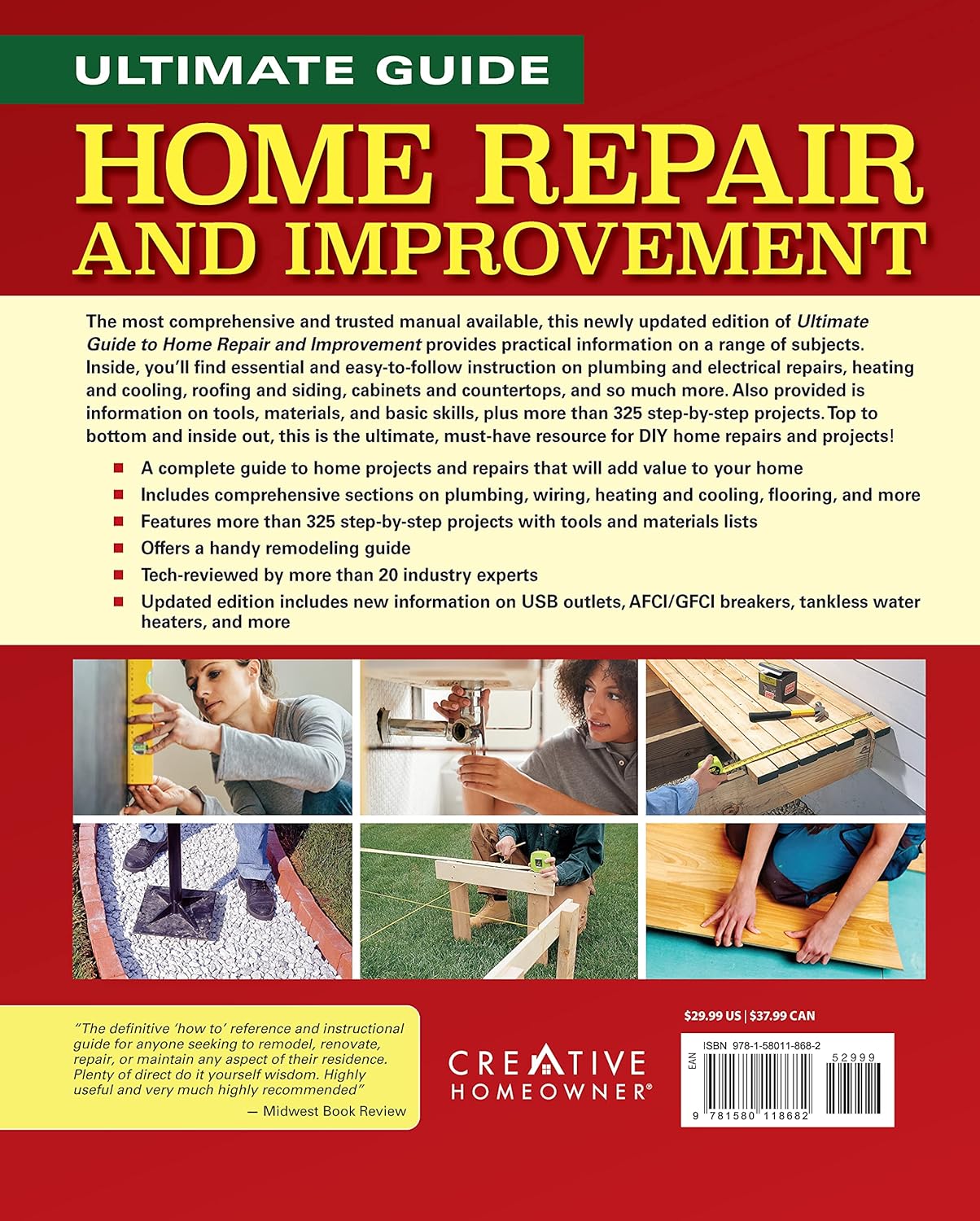 Ultimate Guide to Home Repair and Improvement, 3rd Updated Edition: Proven Money-Saving Projects, 3,400 Photos & Illustrations (Creative Homeowner) 608-Page Resource with 325 Step-by-Step DIY Projects - Image 2