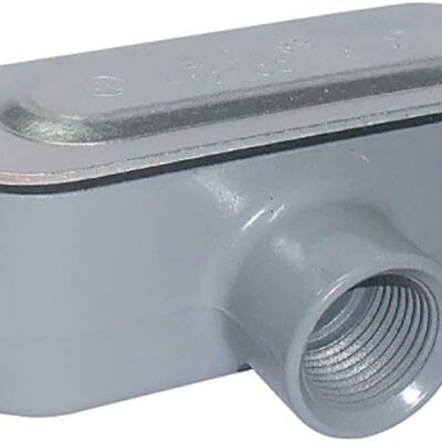 Sigma Electric, Gray Sigma Engineered Solutions ProConnex 02-55641T Rigid Type T Body 1/2-Inch Conduit Fitting, 1-Pack, Size