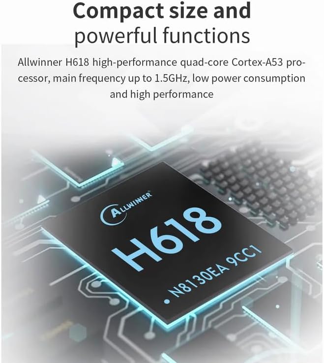 Orange Pi Zero 2W 4GB LPDDR4 Allwinner H618 Quad-core Cortex-A53 Single Board Computer with 16MB SPI Flash, Support WiFi and BT5.0, Development Board Run Android 12 TV/Debian/Ubuntu(Zero 2W 4G) - Image 4