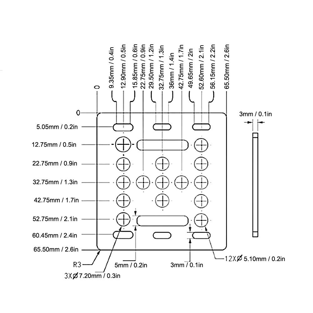 V Type Gantry Plate for 3D Printer, V Slot Gantry Plate Black Aluminum EU Standard 2020 for 3D Printer, additive Manufacturing Products - Image 2