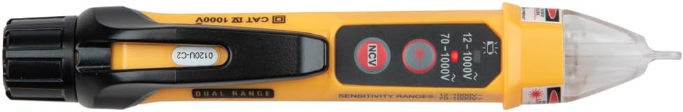 Klein Tools NCVT-5A Voltage Tester, Non-Contact Dual Range Voltage Tester Pen with Integrated Laser Pointer and Visual and Audible Alerts - Image 9