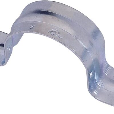 Sigma Engineered Solutions ProConnex TH-1901 EMT Two-Hole Strap 1/2-Inch Conduit Fitting, 100-Pack, Gray