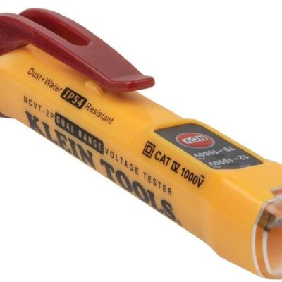 Klein Tools NCVT2P Dual Range, Non-Contact Voltage Tester, 12-1000V AC, Visual and Audible Indicators, Auto Power Off