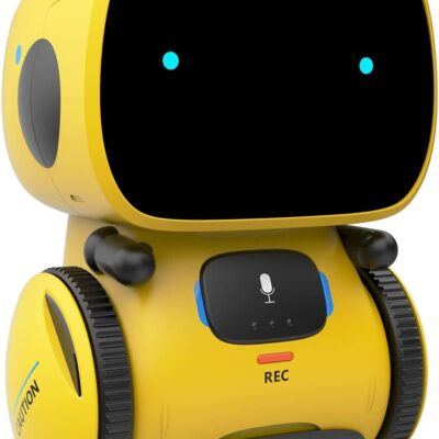 98K Robot Toy for Boys and Girls, Smart Talking Robots Intelligent Partner and Teacher with Voice Control and Touch Sensor, Singing, Dancing, Repeating, Gift Toys for Kids Age 3 and Up