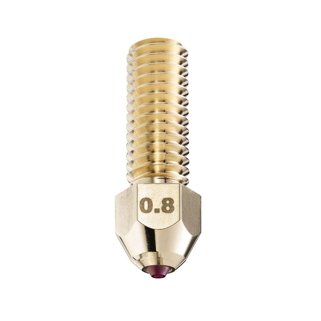 Ruby Nozzle for K1/ K1 Max 3D Printer, Tipped with Hardened & Abrasion Resistant Ruby for Precision Additive Manufacturing (K1/K1 Max, 0.8mm)