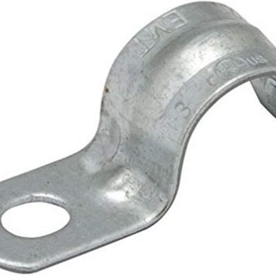 RACO 2082B25 Strap, EMT, 1/2-Inch Trade Size, (1) Hole, Steel, 25-Pack,Gray