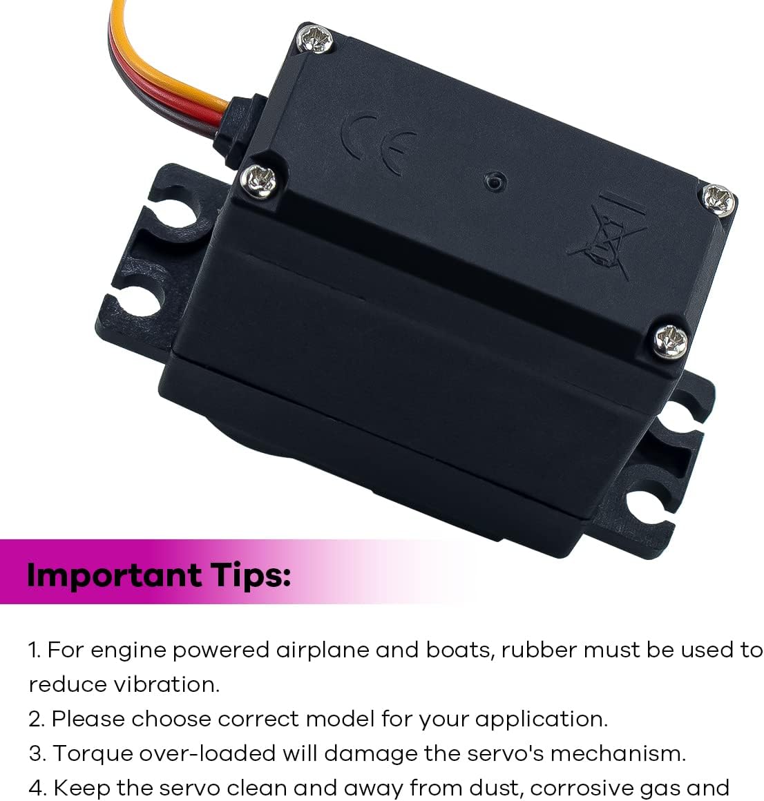 4Pack MG996R 55g Digital RC Servo Motors High Torque Metal Gear Servo for RC Car Robot Boat Helicopter - Image 5