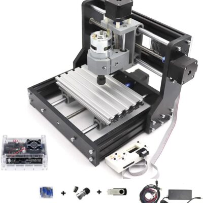CNCTOPBAOS 1610 PRO CNC Milling Machine,with GRBL Offline Controller,3 Axis Desktop DIY Mini CNC Router Kit Engrave Carving PVC,PCB,Acrylic,Wood Cutting Engraving Machine CNC1610 Pro
