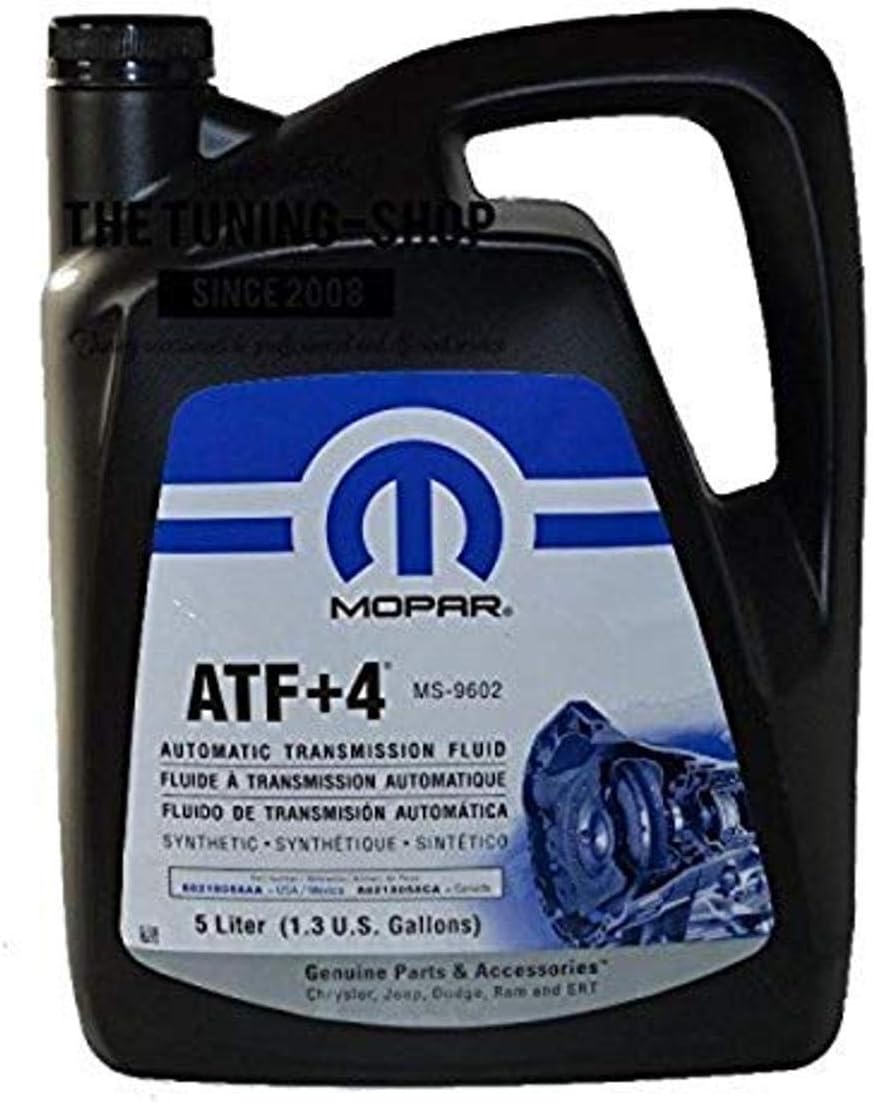 Chrysler Accessories (5013458AA) (68218058AC) ATF+4 Automatic Transmission Fluid - 1.3 Gallon / 5 Liter