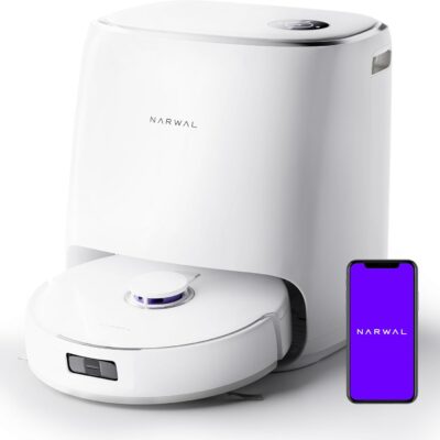 Narwal Freo X Ultra Robot Vacuum and Mop Combo, 8200Pa Robot Mop & Vacuum, Auto Mop Drying/Washing, Self-Empty, Zero-Tangling, DirtSense™, Maintenance-Free Base Station, Self-Contained Dust Processing