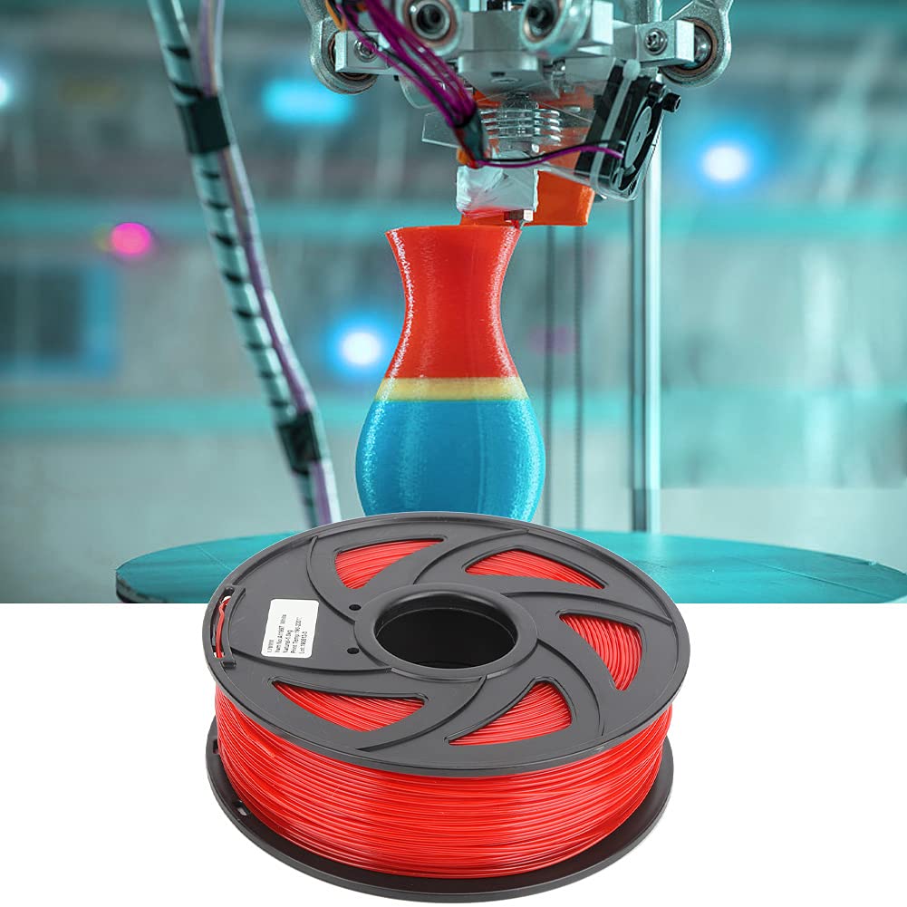 1.75mm 1KG 3D Printer Long Filament Red 3D Printing Consumables Neatly Wound PLA Meta Filament Bundle Industrial Additive Manufacturing Products for Home Decoration - Image 2
