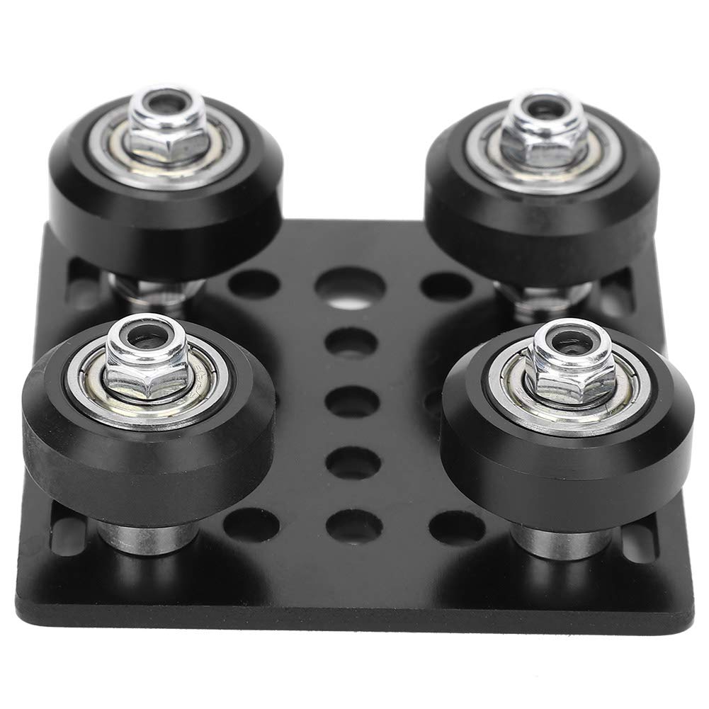 V Type Gantry Plate for 3D Printer, V Slot Gantry Plate Black Aluminum EU Standard 2020 for 3D Printer, additive Manufacturing Products