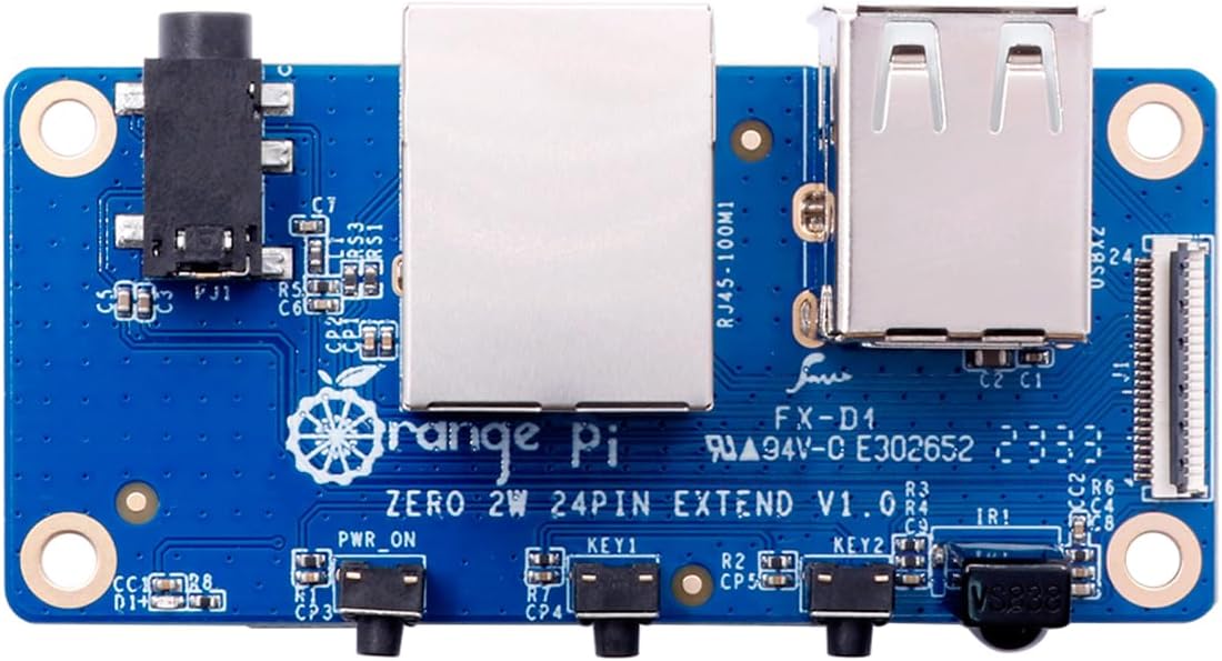 Orange Pi Zero 2W Expansion Board, 24Pin Connector Interface Board for OPi Zero 2W Development Mini PC Board Single Board Computer (Zero 2W EB)