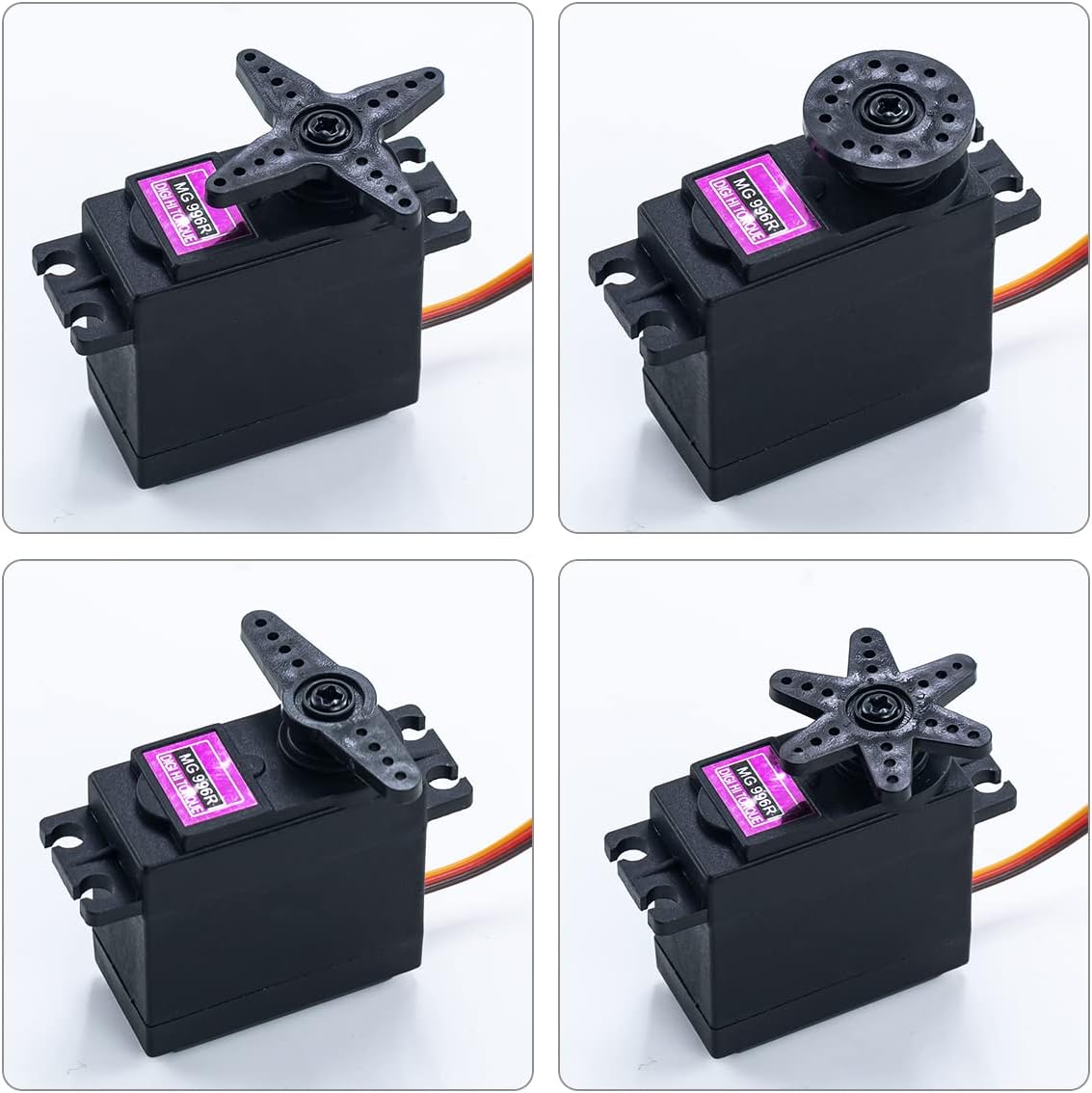 4Pack MG996R 55g Digital RC Servo Motors High Torque Metal Gear Servo for RC Car Robot Boat Helicopter - Image 6