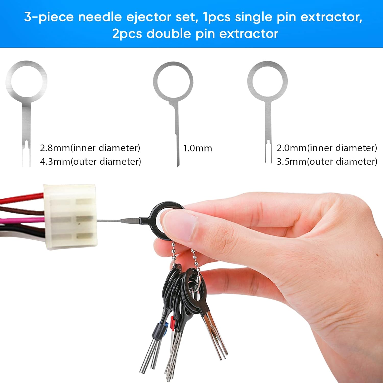 Terminal Removal Tool Kit 82 Pcs Depinning Tool Electrical Connector Pin Removal Tool Kit Pin Extractor Terminal Release Tool Set for Automotive Car - Image 4