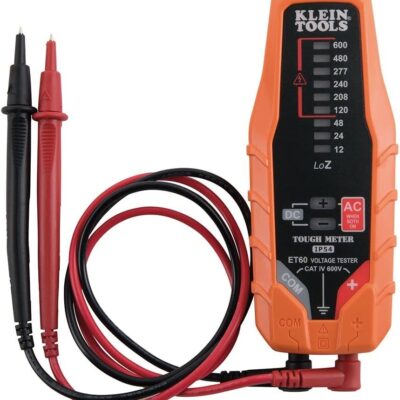 Klein Tools ET60 Voltage Tester, Tests AC and DC Voltage and Low Voltage, No Batteries Needed
