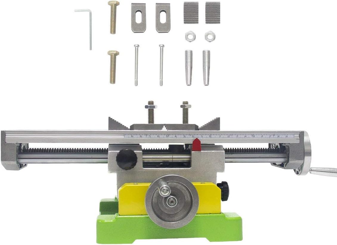 Milling Machine Worktable,Cross Slide Table - Compound Drilling Slide Table for Bench Drill Adjustable X-Y Axis (350x100mm) - Image 5