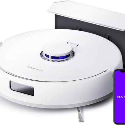 NARWAL Freo X Plus Robot Vacuum and Mop, 7-Week Dust Storage, Zero Tangles, 7800Pa Suction, Mopping, Tri-Laser Obstacle Avoidance, LiDAR Navigation, Multi-Floor Mapping, Works with Alexa, App Control