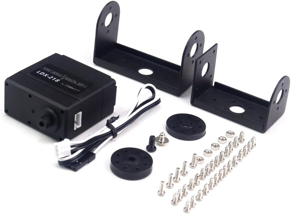 LDX-218 Full Metal Gear Standard Digital Servo with 17kg High Torque Dual Ball Bearing for Robot(Control Angle 180) - Image 5