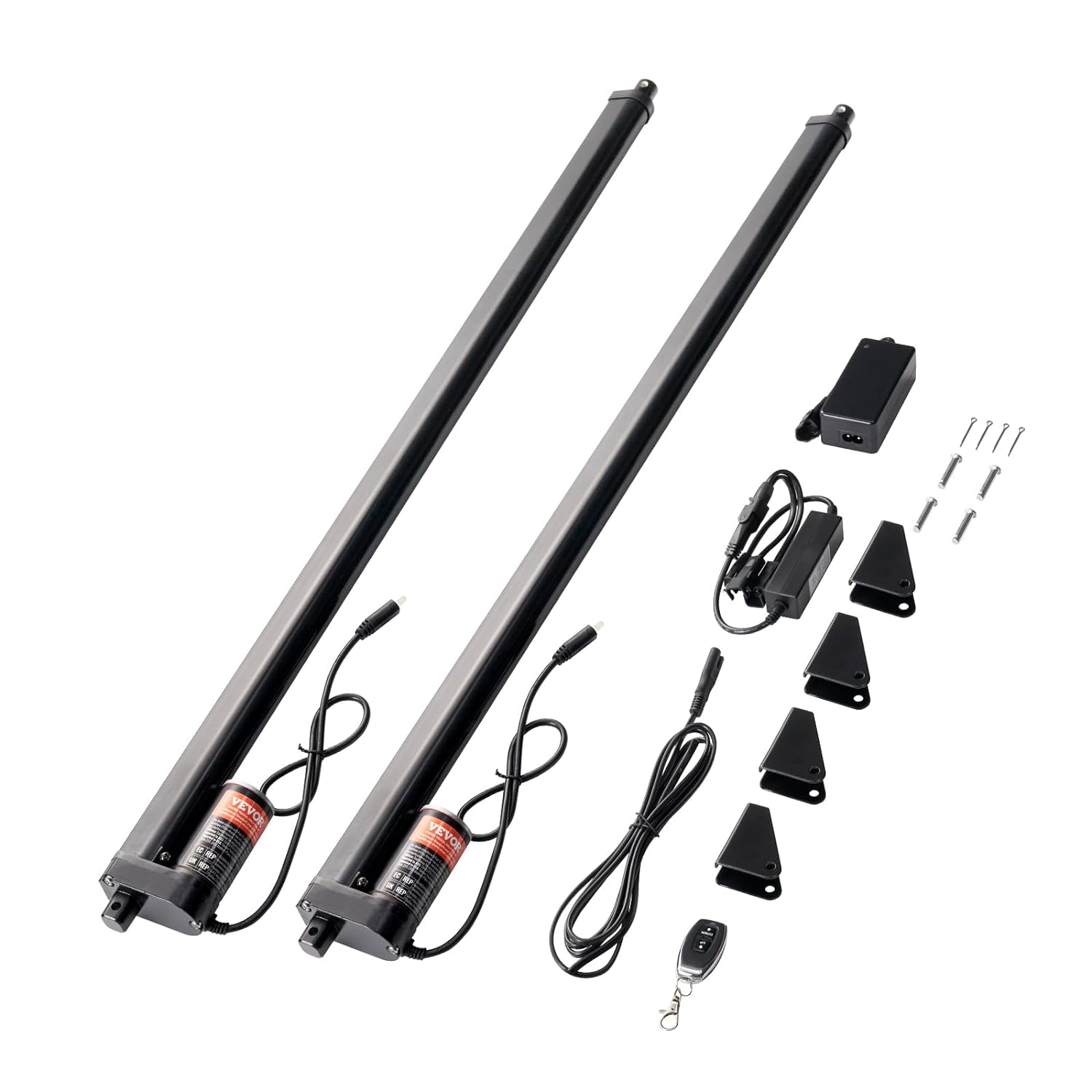 VEVOR 2PCS Linear Actuator Kit, 30 Inch High Speed 0.35"/s Linear Motion Actuator 110V, 220lbs/1000N Linear Actuator for TV/Table/Sofa Lifting, IP54 Protection - Wireless Remote Control Included