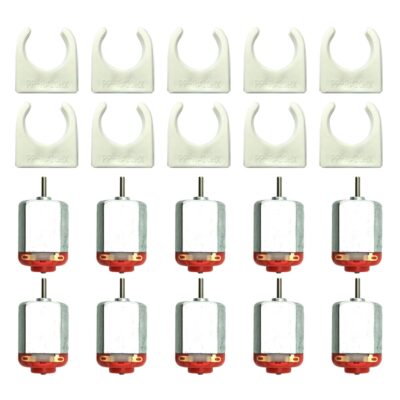 10pcs Micro 130 DC Motor Strong Magnetic Brushed Electric DC 3V -12V 25000 RPM Cars Toys Electric Motor, High Speed Torque DIY Remote Control Toy Car Hobby Motor, Metal Car Engine Motor Kit for Toys