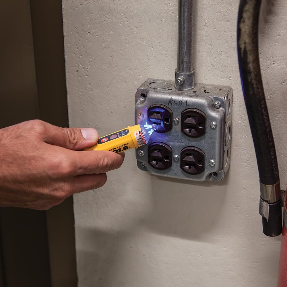 Klein Tools NCVT-5A Voltage Tester, Non-Contact Dual Range Voltage Tester Pen with Integrated Laser Pointer and Visual and Audible Alerts - Image 6