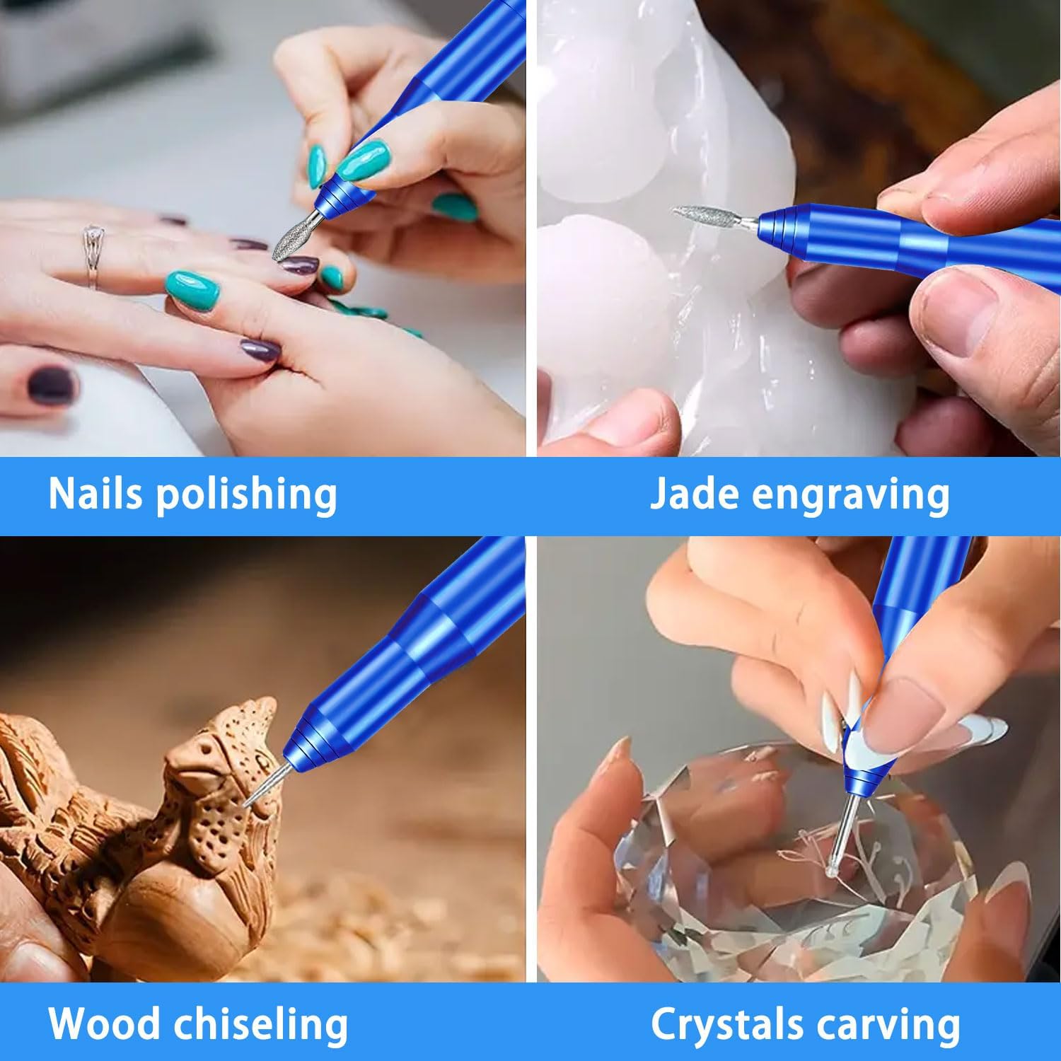 USB Electric Engraving Tool Kit, For Manicure Carving Wood Metal Stone Plastic Jewelry Glass Etching - Image 3