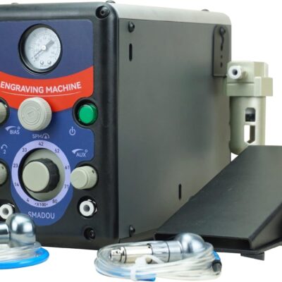 SMADOU Pneumatic Impact Engraving Machine Pneumatic Engraver Machine Hand Engraving Stone Setting Tools Engraving Machine for Jewelry Making Metal Engraving and Carving