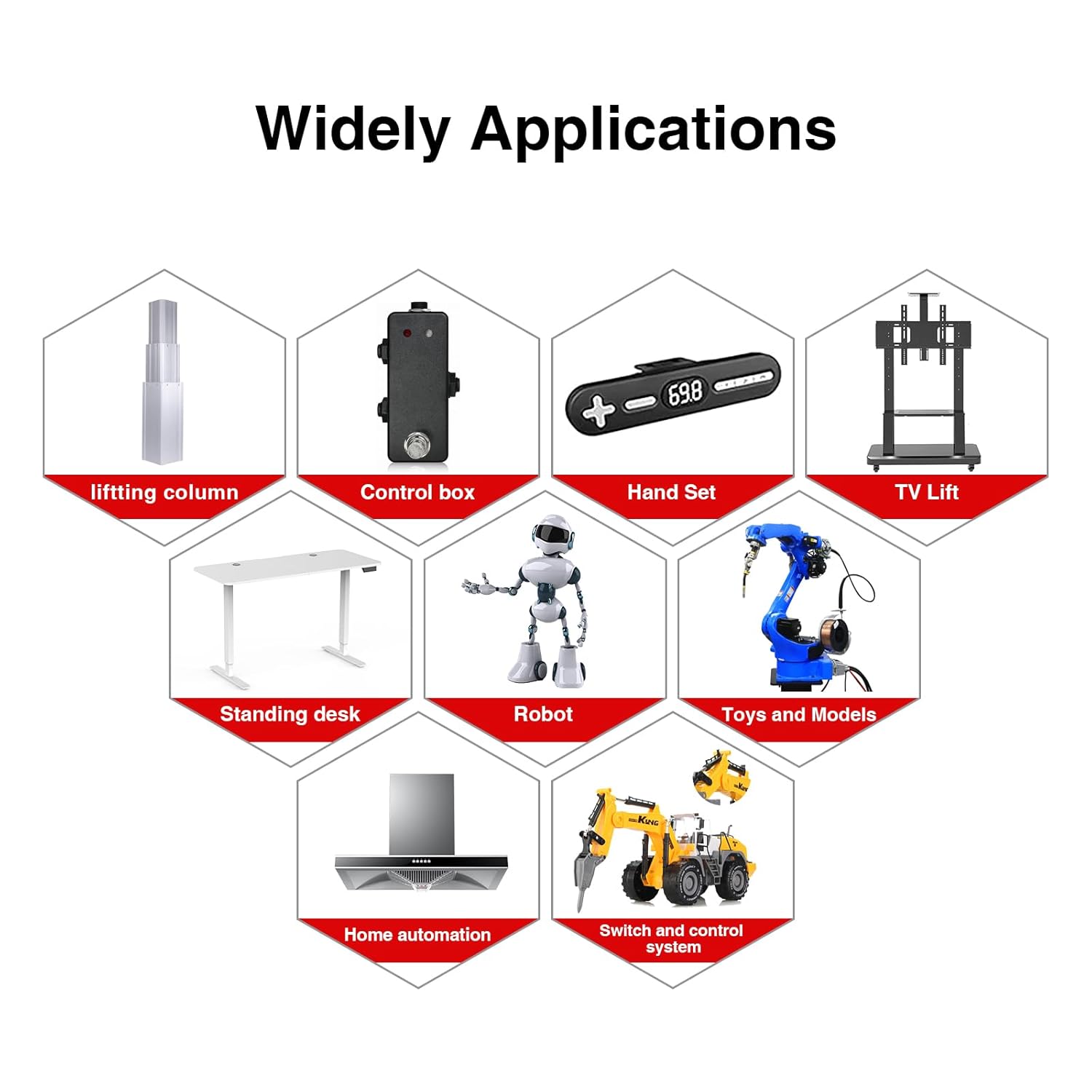 50mm 20N Mini Electric Linear Actuator 2 Inch Linear Motion Actuator 12V Actuators with Brackets for Cabinets, Robotics, Home Automation, Window Opener - Image 7