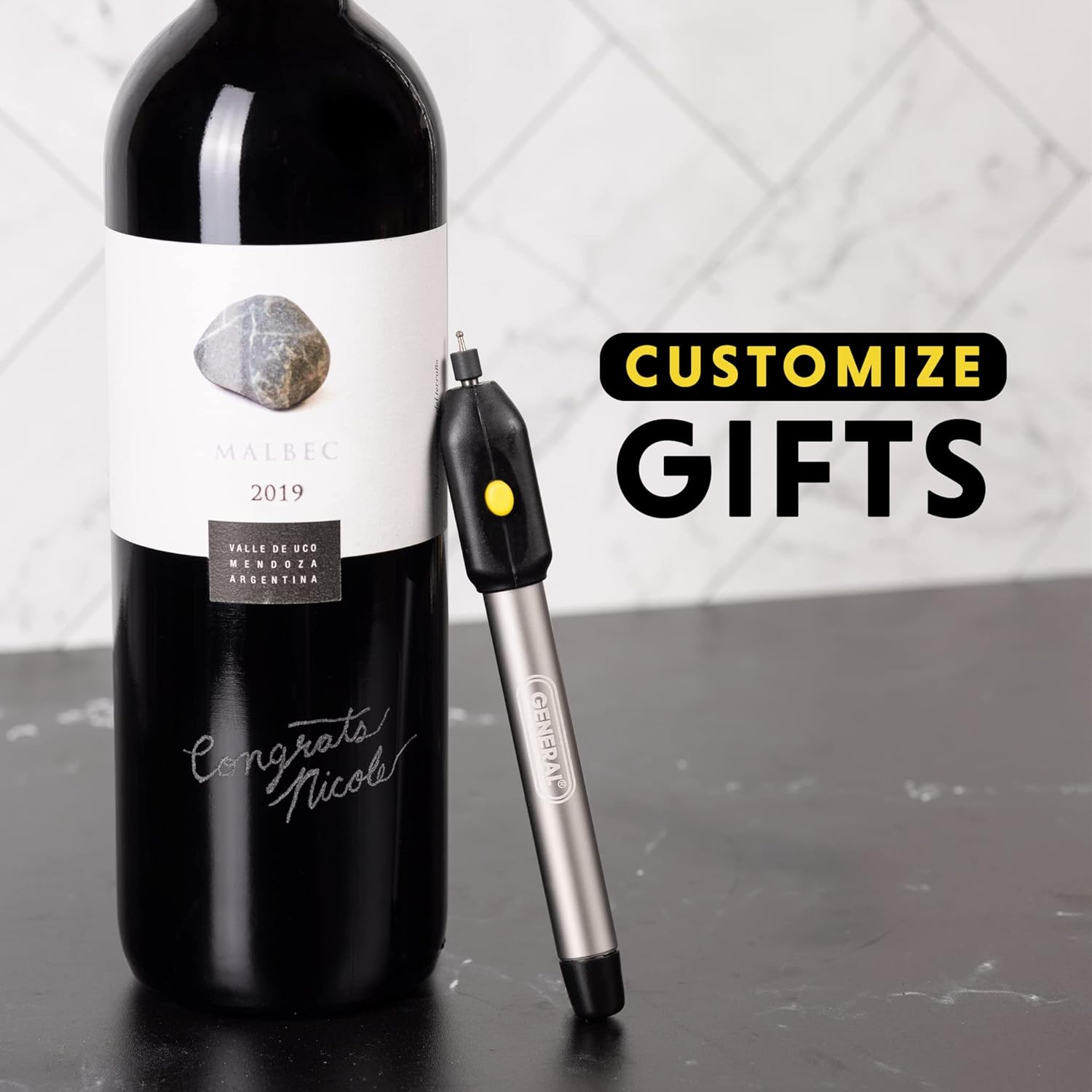 General Tools Cordless Engraving Pen for Metal - Diamond Tip Etching Tool for Engraving Toys, Sporting Goods, & Glass Gifts - Image 4