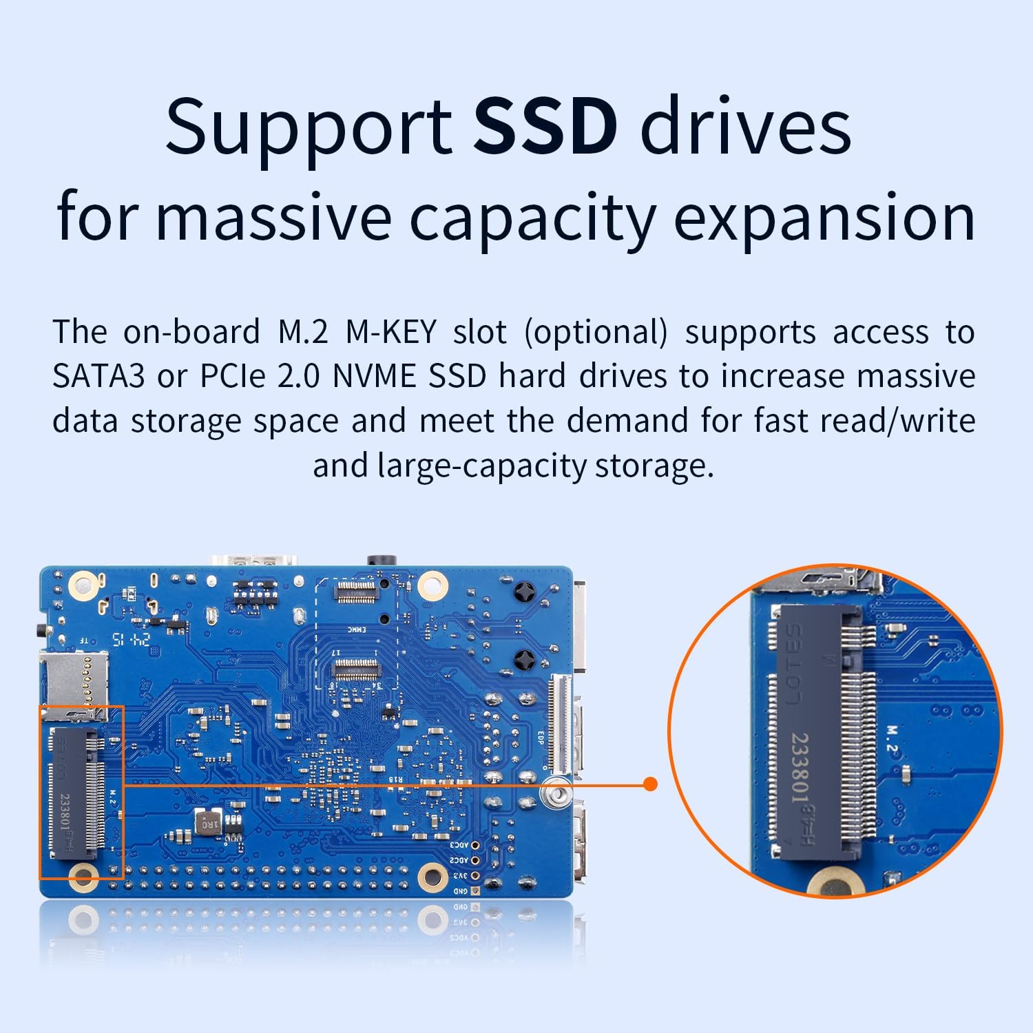 3B 4GB LPDDR4/4X Rockchip RK3566 Quad-Core 64-Bit Single Board Computer with eMMC Socket, WiFi 5 and Bluetooth Support, Development Board Run Android/Ubuntu/Debian(Pi 3B 4GB) - Image 5