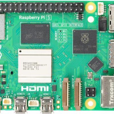 Raspberry Pi 5, Single Board Computer, 4GB RAM, 2.4GHz 64-bit Quad-core Arm Cortex-A76 Processor, Bluetooth 5.0, BLE Wireless