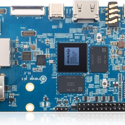 5 8GB Rockchip RK3588S 8 Core 64 Bit Single Board Computer, 2.4GHz Frequency Open Source Development Board Mini PC Desktop Run Orange Pi OS, Android12, Debian11 (Pi 5 8GB)