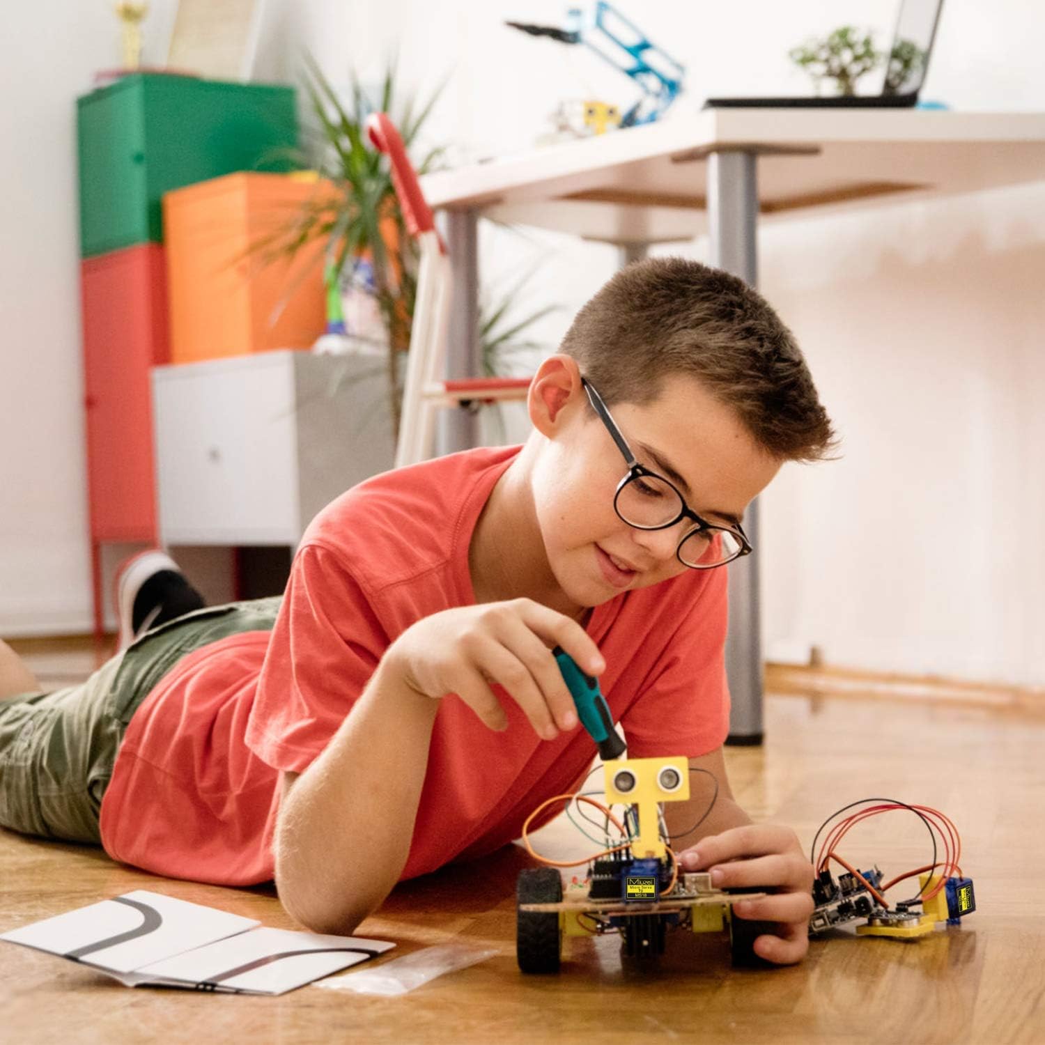 Sg90 9g Micro Servo Motor, Miuzei Mini Servos Motor Kit Metal Gear Servo for Arduino Project, Small Servo for Rc Car Airplane Robot 10 Pack - Image 7