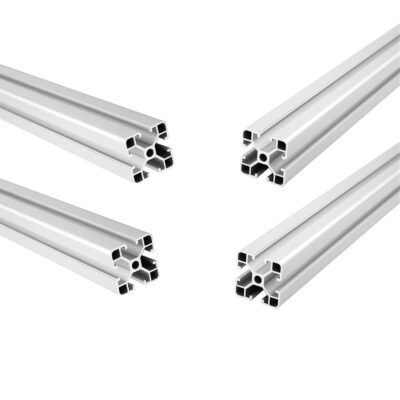 4PCS 600mm 4040 Aluminum Profile T-Slot Width 8mm European Standard Anodized Aluminum Profile Linear Rail for CNC Workbench and 3D Printer