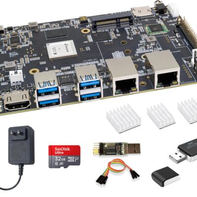 Banana Pi BPI-F3 8-Core RISC-V K1 Chip SBC, 2.0TOPS AI Performance CPU Single Board Computer, with 2X GbE Ethernet for AI Edge Computing, NAS Network Storage and Laptop Alternatives (4+16GB Bundle2)