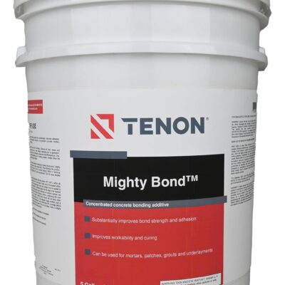 Tenon Mighty Bond - Additive for Concrete, Grout, Mortar, and More, Enhances Strength, Adhesion, and Lifespan, Great for Glass, Tile, or Wood Applications, Interior or Exterior Repairs (5 Gallon, 1)