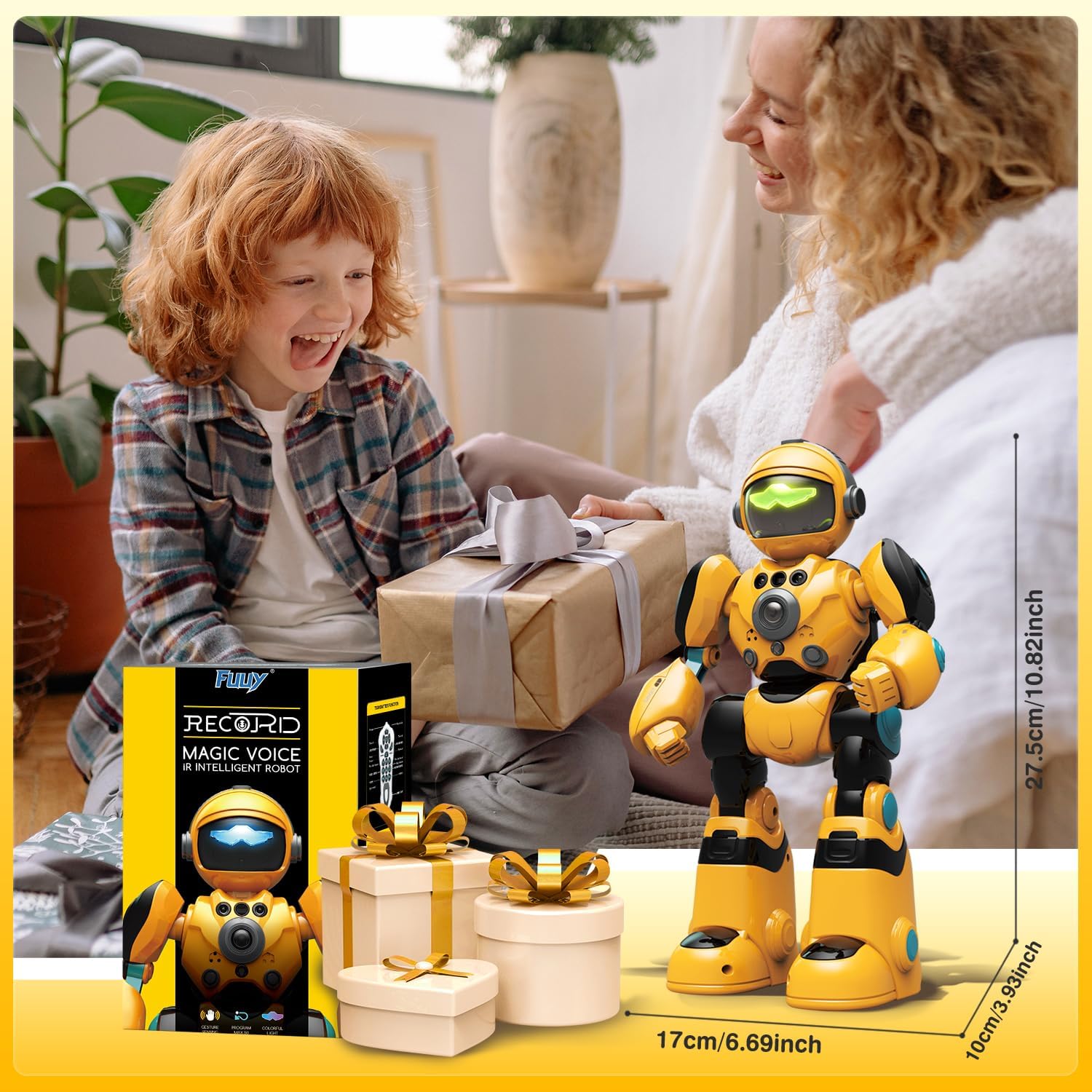 RC Robot Toys for Kids Ages 3 4 5-7 Year Old Magic Record Voice Function, Remote Control Robots Toy for Boys and Girls Programmable Music Dance Interactive Warrior Robo Birthday Gift for Toddler - Image 8