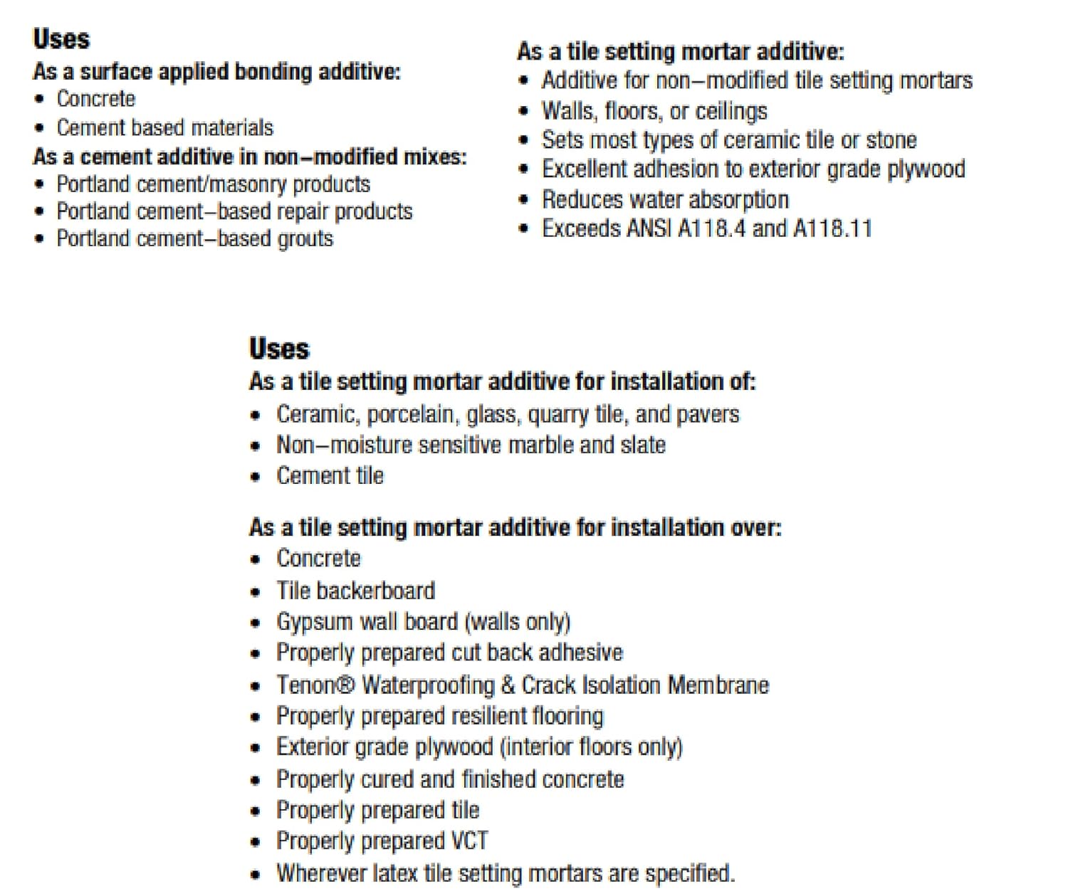 Tenon Mighty Bond - Additive for Concrete, Grout, Mortar, and More, Enhances Strength, Adhesion, and Lifespan, Great for Glass, Tile, or Wood Applications, Interior or Exterior Repairs (5 Gallon, 1) - Image 4