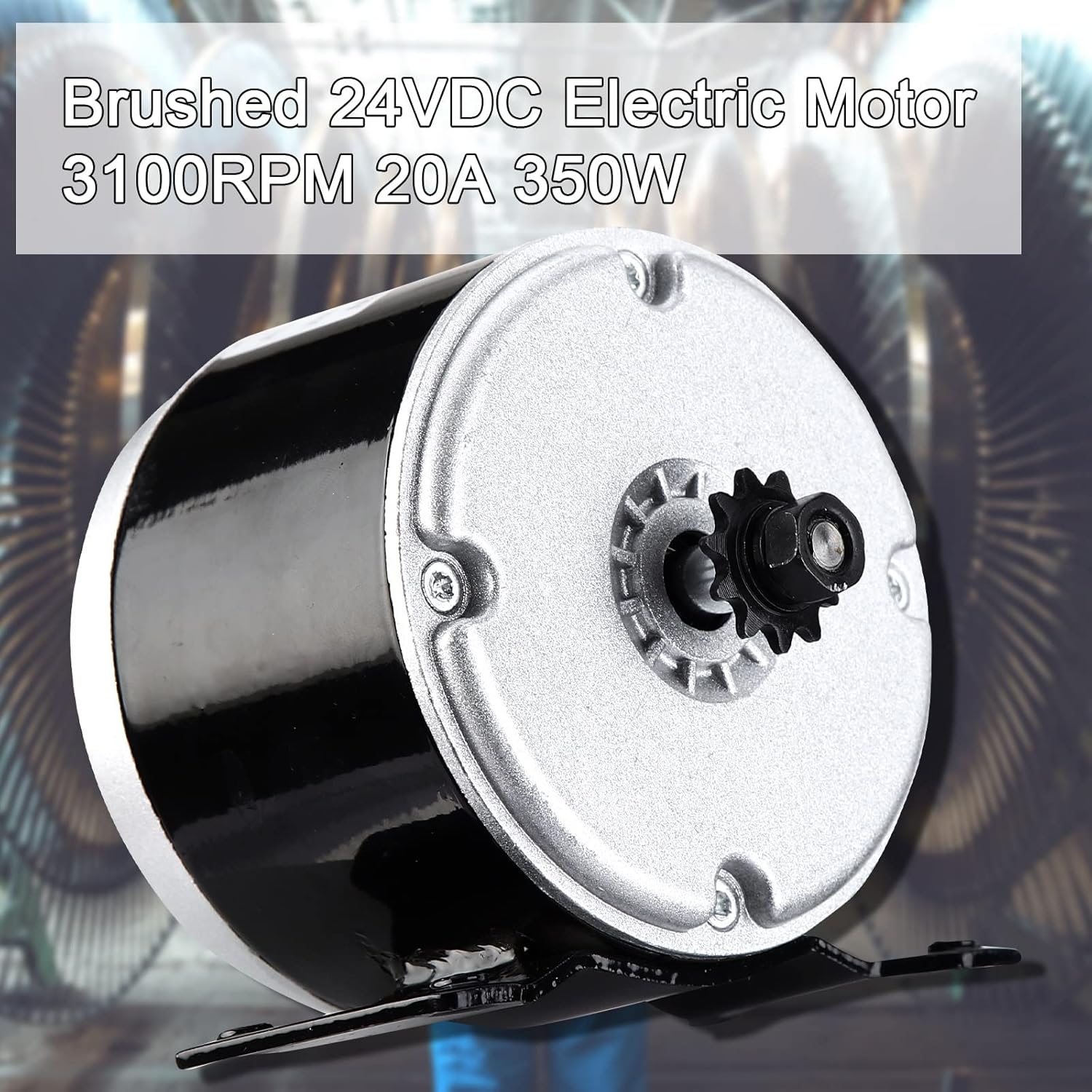 Small Brushed Permanent Magnet Electric Motor for E Scooter Drive Speed Control 24V 350W 3000RPM - Image 7