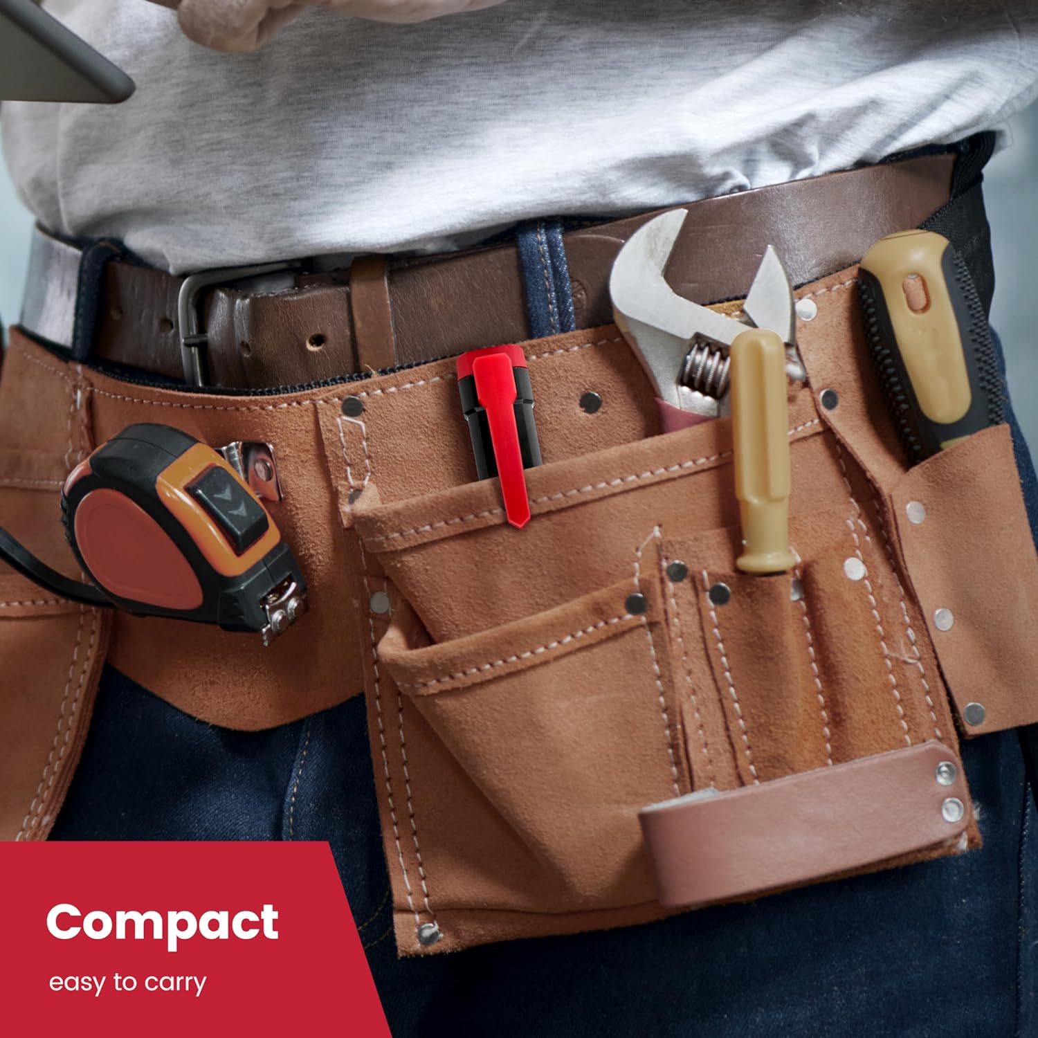 KAIWEETS Voltage Tester/Non-Contact Voltage Tester AC 50V-1000V, Live/Null Wire Tester, Electrical Tester with Buzzer Alarm, Wire Breakpoint Finder-VT100 (Red) - Image 6