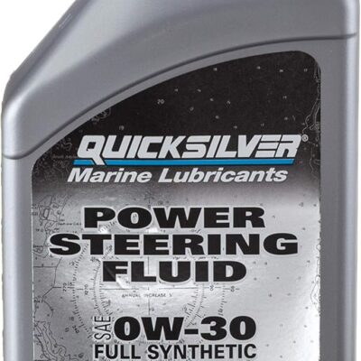 Quicksilver 858077Q01 Power Steering Fluid SAE 0W-30, Full Synthetic – 32 Oz. Bottle