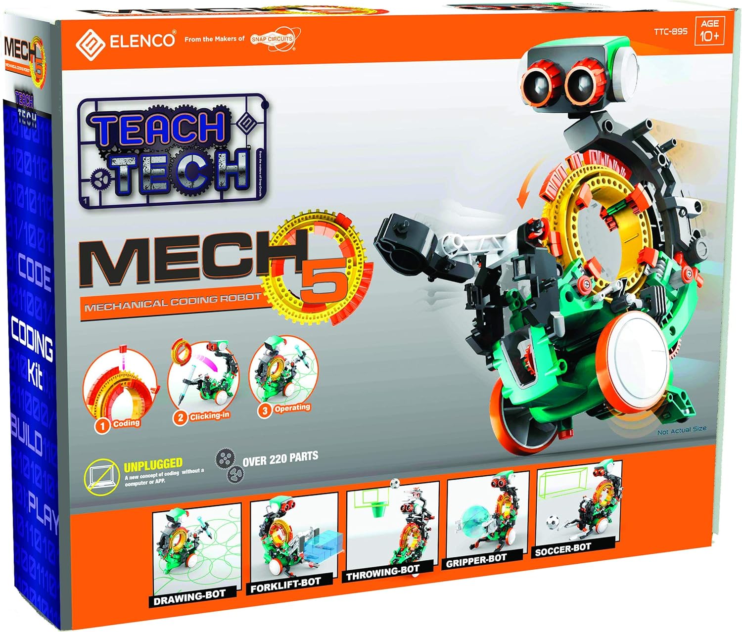 Snap Circuits Teach Tech Mech 5, Mechanical Coding Robot - Image 2
